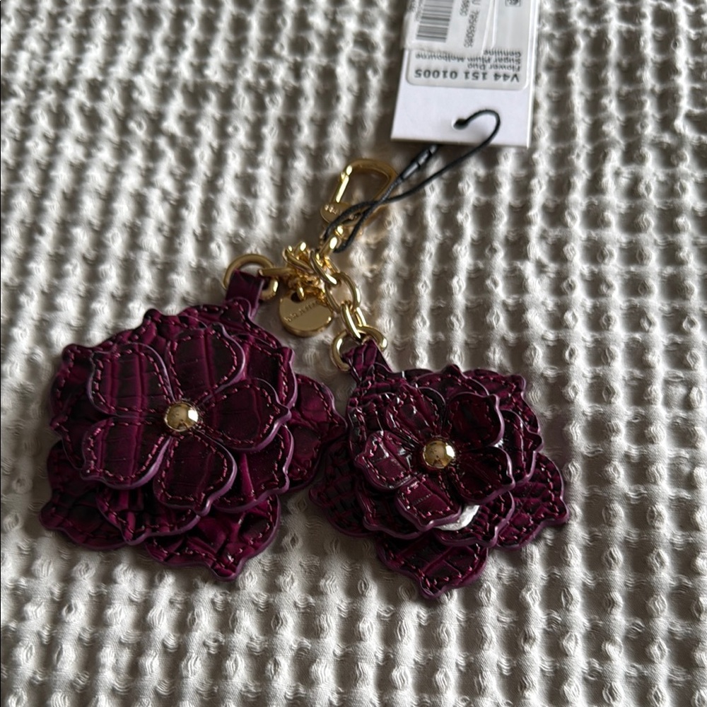 Brahmin Sugar Plum Melbourne Key Chain